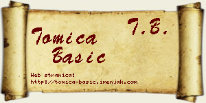 Tomica Bašić vizit kartica